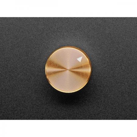 디바이스마트,스위치/부저/전기부품 > 지원부품 > 노브,Adafruit,Anodized Aluminum Machined Knob - Gold - 20mm Diameter [ada-5531],고급스럽게 가공된 금색 알루미늄 노브 / 미끄럼 방지 처리 / 양극 산화 코팅