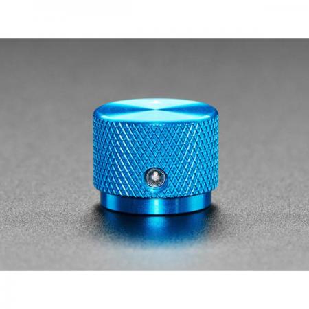 디바이스마트,스위치/부저/전기부품 > 지원부품 > 노브,Adafruit,Anodized Aluminum Machined Knob - Blue - 20mm Diameter [ada-5529],고급스럽게 가공된 파란색 알루미늄 노브 / 미끄럼 방지 처리 / 양극 산화 코팅