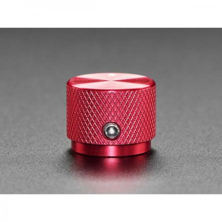 디바이스마트,스위치/부저/전기부품 > 지원부품 > 노브,Adafruit,Anodized Aluminum Machined Knob - Red - 20mm Diameter [ada-5530],고급스럽게 가공된 빨간색 알루미늄 노브 / 미끄럼 방지 처리 / 양극 산화 코팅