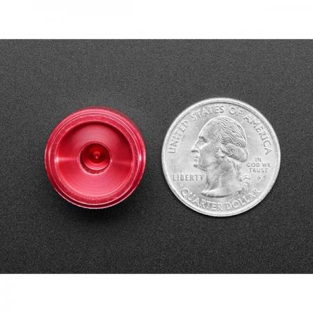 디바이스마트,스위치/부저/전기부품 > 지원부품 > 노브,Adafruit,Anodized Aluminum Machined Knob - Red - 20mm Diameter [ada-5530],고급스럽게 가공된 빨간색 알루미늄 노브 / 미끄럼 방지 처리 / 양극 산화 코팅