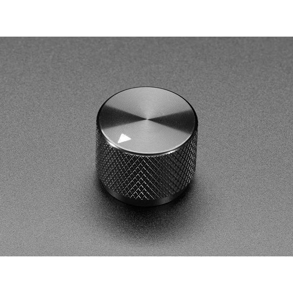 Anodized Aluminum Machined Knob - Black - 20mm Diameter [ada-5527]