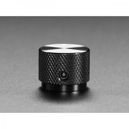 디바이스마트,스위치/부저/전기부품 > 지원부품 > 노브,Adafruit,Anodized Aluminum Machined Knob - Black - 20mm Diameter [ada-5527],고급스럽게 가공된 검은색 알루미늄 노브 / 미끄럼 방지 처리 / 양극 산화 코팅