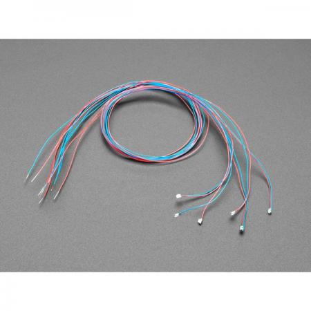 디바이스마트,LED/LCD > SMD LED(칩타입) > 2012사이즈 SMD LED,Adafruit,Miniature Wired LEDs - 0805 SMT LED - Purple - 5 pack [ada-5491],SMD LED / 와이어 랩 / 보라색 번들 / 길이 : 30cm / 전압 : 약 3.2V