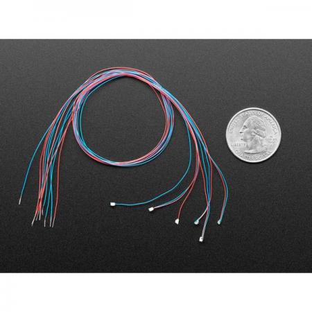 디바이스마트,LED/LCD > SMD LED(칩타입) > 2012사이즈 SMD LED,Adafruit,Miniature Wired LEDs - 0805 SMT LED - Purple - 5 pack [ada-5491],SMD LED / 와이어 랩 / 보라색 번들 / 길이 : 30cm / 전압 : 약 3.2V