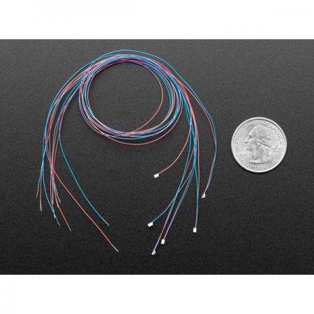 디바이스마트,LED/LCD > SMD LED(칩타입) > 2012사이즈 SMD LED,Adafruit,Miniature Wired LEDs - 0805 SMT LED - Pure Green - 5 pack [ada-5489],SMD LED / 와이어 랩 / 녹색 번들 / 길이 : 30cm / 전압 : 약 3.2V