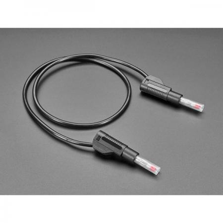 디바이스마트,계측기/측정공구 > 전기/전자 계측기 > 액세서리,Adafruit,Retractable Stacking Banana Plug Cable - Black 0.5 meter long [ada-5472],개폐식 바나나 플러그 케이블 / 검정색 / 길이 : 50cm
