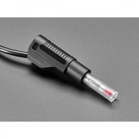 디바이스마트,계측기/측정공구 > 전기/전자 계측기 > 액세서리,Adafruit,Retractable Stacking Banana Plug Cable - Black 0.5 meter long [ada-5472],개폐식 바나나 플러그 케이블 / 검정색 / 길이 : 50cm