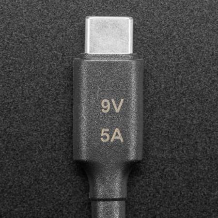 디바이스마트,케이블/전선 > USB 케이블 > 데이터케이블(MM) > USB 3.1 C타입 케이블,Adafruit,USB Type C 3.1 PD to 5.5mm Barrel Jack Cable - 9V 5A Output - 1.2m long with E-Mark [ada-5449],USB Type C / DB-9 어댑터 케이블 / 전압 배율기/인버터 기능 / 길이 : 1.5m