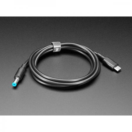 디바이스마트,케이블/전선 > USB 케이블 > 데이터케이블(MM) > USB 3.1 C타입 케이블,Adafruit,USB Type C 3.1 PD to 5.5mm Barrel Jack Cable - 20V 5A Output - 1.2m long with E-Mark [ada-5452],USB Type C 3.1 PD / 5.5 배럴 잭 케이블 / 20V 5A 출력 / PD / EMARK 칩 / 길이 : 1.2m