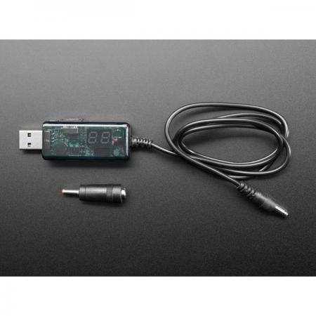 디바이스마트,MCU보드/전자키트 > 전원/신호/저장/응용 > 인터페이스/먹서,Adafruit,USB to 5.5mm/2.1mm DC Booster Cable - 9V or 12V Output [ada-5457],USB 5.5mm/2.1mm DC 부스터 케이블 / 9V, 12V 출력 지원 / 부스트 컨버터