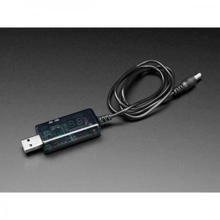 디바이스마트,MCU보드/전자키트 > 전원/신호/저장/응용 > 인터페이스/먹서,Adafruit,USB to 5.5mm/2.1mm DC Booster Cable - 9V or 12V Output [ada-5457],USB 5.5mm/2.1mm DC 부스터 케이블 / 9V, 12V 출력 지원 / 부스트 컨버터