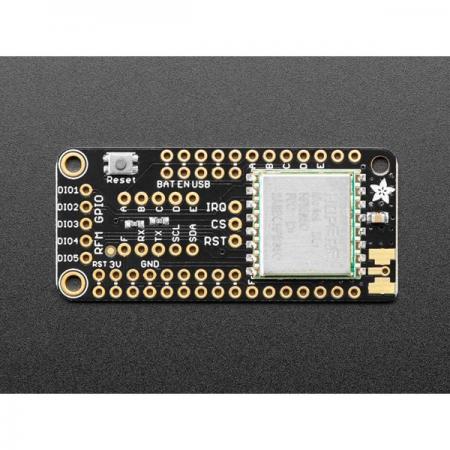 디바이스마트,MCU보드/전자키트 > 통신/네트워크 > RF/LoRa,Adafruit,Adafruit LoRa Radio FeatherWing - RFM95W 900 MHz - RadioFruit [ada-3231],868MHz, 915MHz 송수신에 사용할 수 있는 LoRa 9x @ 900MHz 무선 버전 /SX127x LoRa기반 모듈 / +5 ~ +20dBm 최대 100mW 전원 출력