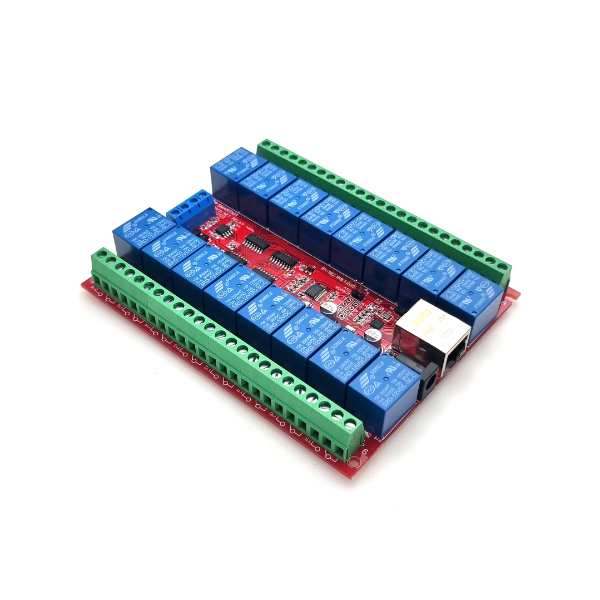 네트웍(Ethernet)제어 16채널 릴레이 I/O모듈 (P3687-1)