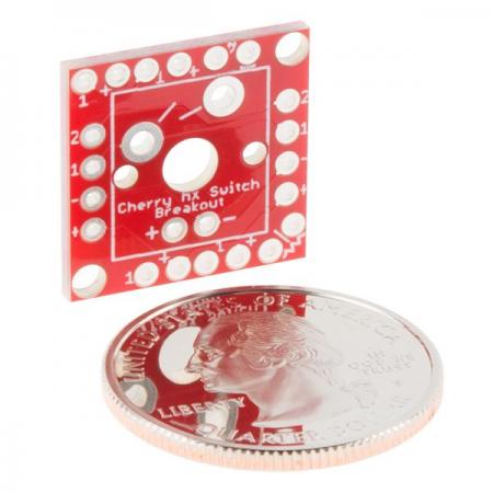 디바이스마트,MCU보드/전자키트 > 버튼/스위치/제어/RTC > 버튼/스위치/조이스틱,SparkFun,Cherry MX Switch Breakout [BOB-13773],Cherry MX 스위치용 브레이크아웃 / 3mm LED 지원 / 스위치 절연 다이오드의 풋프린트