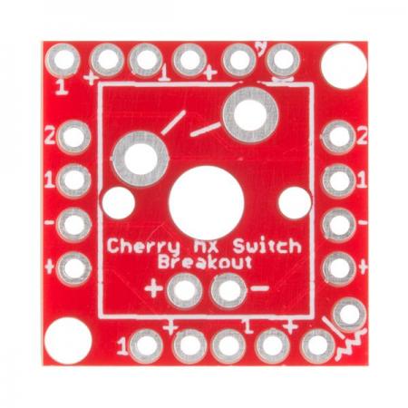 디바이스마트,MCU보드/전자키트 > 버튼/스위치/제어/RTC > 버튼/스위치/조이스틱,SparkFun,Cherry MX Switch Breakout [BOB-13773],Cherry MX 스위치용 브레이크아웃 / 3mm LED 지원 / 스위치 절연 다이오드의 풋프린트