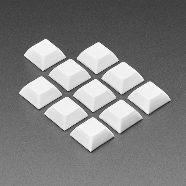 White DSA Keycaps for MX Compatible Switches - 10 pack [ada-4998]