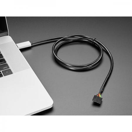 디바이스마트,케이블/전선 > USB 케이블 > 데이터케이블(MM) > USB C타입 주변기기,Adafruit,FTDI Serial TTL-232 USB Type C Cable - 3V Power and Logic [ada-4331],FTDI FT232R / USB C to TTL 직렬 케이블 / 3.3V Power / 3.3V Logic  / 길이 : 1m