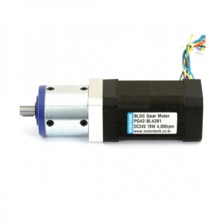 디바이스마트,기계/제어/로봇/모터 > 모터류 > BLDC모터 > BLDC모터,MotorBank,42파이 유성감속기어 BLDC모터 PG42-BL4281 24V 77.5W 고성능,DC24V 4,000 rpm 77.5W 고정밀 BLDC모터 장수명, 고출력, 의료기, 프린터, 컨베이어, 검사장비