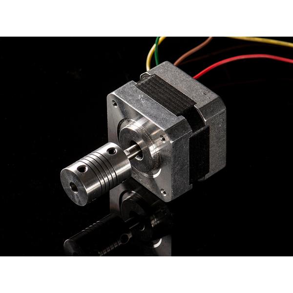 Aluminum Flex Shaft Coupler - 5mm to 5mm [ada-1175]