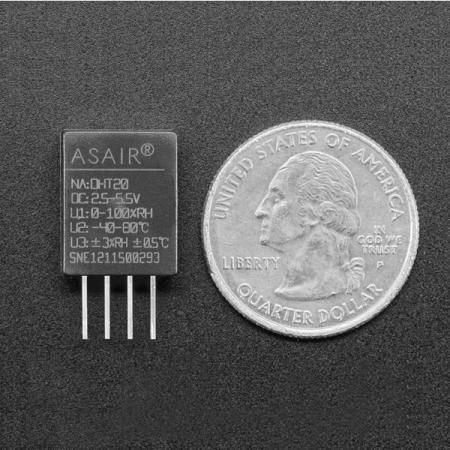 디바이스마트,MCU보드/전자키트 > 센서모듈 > 온도/습도 > 온습도겸용,Adafruit,DHT20 - AHT20 Pin Module - I2C Temperature and Humidity Sensor [ada-5183],저렴한 I2C 온습도 센서 / DHT20-AHT20 핀 모듈 /  아두이노 또는 리눅스/라즈베리파이 보드에서 사용하기 쉽습니다. / 습도 :  0-100%RH / 온도 : -40ºC – 80ºC