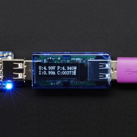 디바이스마트,MCU보드/전자키트 > 전원/신호/저장/응용 > 메타/측정기,Adafruit,USB Voltage Meter with OLED Display [ada-2690],USB 전압 측정기 /  전압, 와트, 암페어 및 mAH를 표시하는 OLED 디스플레이 내장 / 작동 범위 : 0~3A, 3.7~13VDC