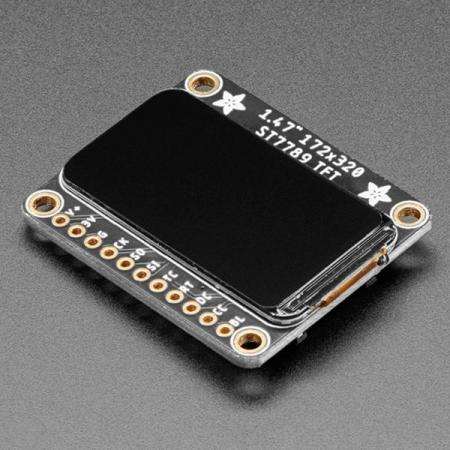 디바이스마트,MCU보드/전자키트 > 디스플레이 > LCD/OLED,Adafruit,Adafruit 1.47' 320x172 Round Rectangle Color IPS TFT Display - ST7789 [ada-5393],ST7735 / 컬러 IPS TFT 디스플레이 / 320x172 직사각형 / 크기 : 37x30.5 mm 장착 구멍 : 1.2인치 x 1인치