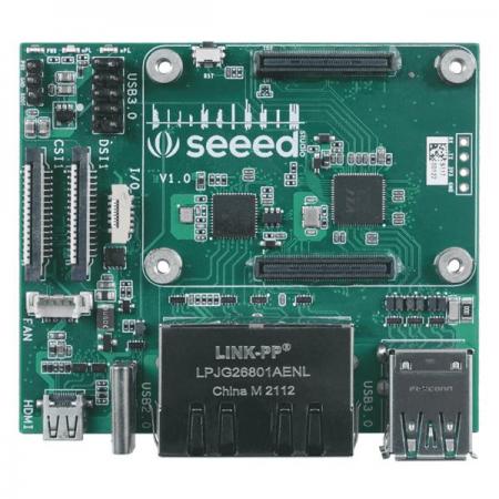 디바이스마트,오픈소스/코딩교육 > 라즈베리파이 > 라즈베리파이 확장보드/HAT,Seeedstudio,Dual Gigabit Ethernet NICs Carrier Board for Raspberry Pi Compute Module 4 [102110497],풍부한 I/O 주변 장치가 있는 컴팩트한 크기(75x64x21mm) / MIPI CSI, MIPI DSI 및 micro-HDMI 인터페이스를 사용한 카메라, 디스플레이 연결 / LAN7800 산업용 온도 범위 :  -40°C ~ +85°C