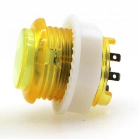 디바이스마트,스위치/부저/전기부품 > 스위치 > 푸쉬버튼 스위치 > 조광형 스위치,SMG,24mm 아케이드 LED 버튼 스위치 옐로우 [SZH-ACD004],24mm 푸시 스위치 / 내부 LED 포함 / 옐로우