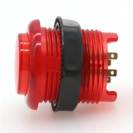 디바이스마트,스위치/부저/전기부품 > 스위치 > 푸쉬버튼 스위치 > 조광형 스위치,SMG,28mm 아케이드 LED 버튼 스위치 레드 [SZH-ACD008],28mm 푸시 스위치 / 내부 LED 포함 / 레드