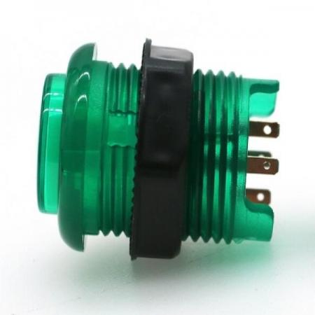 디바이스마트,스위치/부저/전기부품 > 스위치 > 푸쉬버튼 스위치 > 조광형 스위치,SMG,28mm 아케이드 LED 버튼 스위치 그린 [SZH-ACD010],28mm 푸시 스위치 / 내부 LED 포함 / 그린