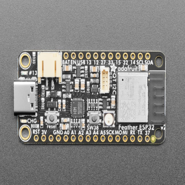 디바이스마트,오픈소스/코딩교육 > 파이썬/IoT 개발 보드 > ESP32,Adafruit,Adafruit ESP32 Feather V2 - 8MB Flash + 2 MB PSRAM - STEMMA QT [ada-5400],ESP32 WROOM / 240MHz Xtensa® 프로세서 / WiFi 및 블루투스 지원 / 8MB 플래시 및 2MB PSRAM / STEMMA QT 포트 / 저전력