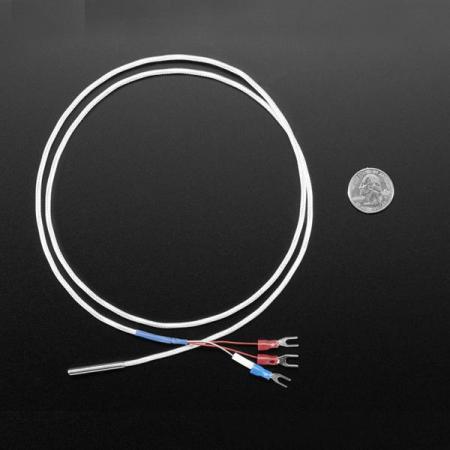 디바이스마트,센서 > 온도/습도/수위센서 > 센서 프로브,Adafruit,Platinum RTD Sensor - PT100 - 3 Wire 1 meter long [ada-3290],PT100 센서에는 -50°C ~ 280°C 범위의 스테인리스 스틸 실드가 장착 / 열전대, 실리콘 기반 온도 센서 또는 서미스터에 비해 높은 정확도 및 안정성