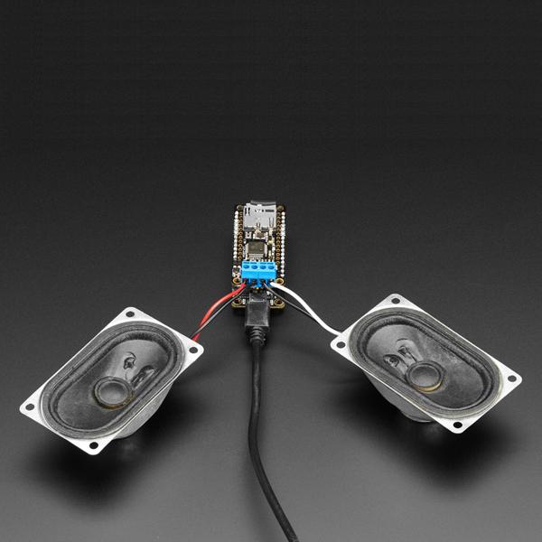 Music Maker FeatherWing w/ Amp - MP3 OGG WAV MIDI Synth Player - Stereo 3W Amplifier [ada-3436]