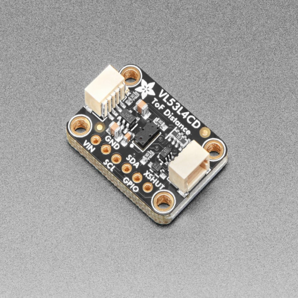 디바이스마트,MCU보드/전자키트 > 센서모듈 > 라이다/거리/초음파/라인 > 거리/근접센서,Adafruit,Adafruit VL53L4CD Time of Flight Distance Sensor - ~1 to 1300mm - STEMMA QT / Qwiic [ada-5396],전체 시야(FoV)에서 0 ~ 1200mm / 1mm 이하의 단거리 선형성 / 18 °의 대각선 FoV / 최대 100Hz의 빠른 주파수 범위