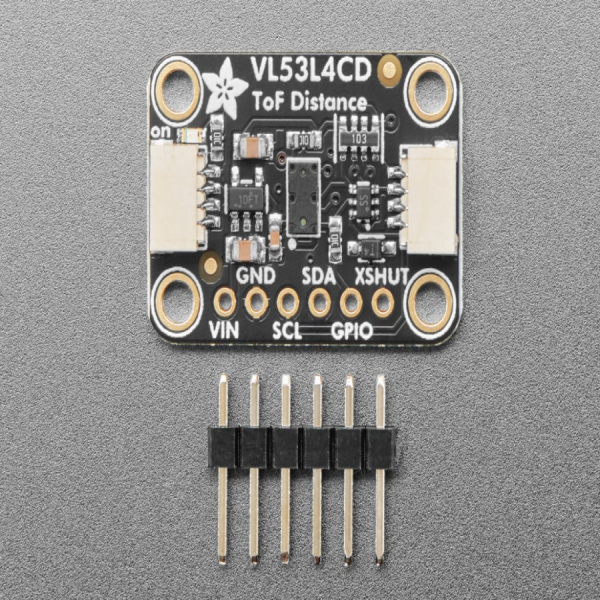 디바이스마트,MCU보드/전자키트 > 센서모듈 > 라이다/거리/초음파/라인 > 거리/근접센서,Adafruit,Adafruit VL53L4CD Time of Flight Distance Sensor - ~1 to 1300mm - STEMMA QT / Qwiic [ada-5396],전체 시야(FoV)에서 0 ~ 1200mm / 1mm 이하의 단거리 선형성 / 18 °의 대각선 FoV / 최대 100Hz의 빠른 주파수 범위