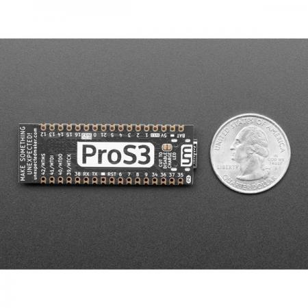 디바이스마트,오픈소스/코딩교육 > 파이썬/IoT 개발 보드 > ESP32,Adafruit,ProS3 - ESP32-S3 Development Board by Unexpected Maker [ada-5401],듀얼 32비트 Xtensa LX7 코어 @ 최대 240Mhz / 2.4GHz 와이파이 - 802.11b/g/n / 8MB의 추가 QSPI PSRAM / 2x 700mA 3.3V LDO 레귤레이터 / LiPo 배터리 충전 + PicoBlade 커넥터