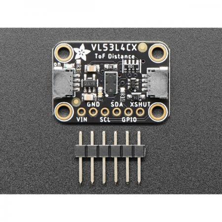 디바이스마트,MCU보드/전자키트 > 센서모듈 > 라이다/거리/초음파/라인 > 거리/근접센서,Adafruit,Adafruit VL53L4CX Time of Flight Distance Sensor - ~1 to 6000mm - STEMMA QT / Qwiic [ada-5425],VL53L4CX 비행 시간 거리센서 / 1 ~ 6000mm 의 범위 거리 / 다중 물체 감지 / FOV : 18°
