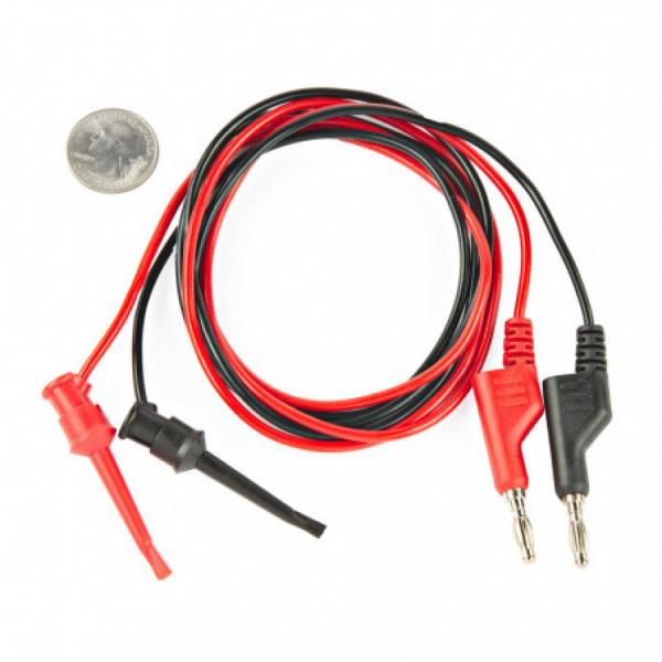 디바이스마트,케이블/전선 > 점퍼/하네스/악어/바나나 > 악어클립/바나나 케이블,SparkFun,Banana to IC Hook Cables [CAB-00506],바나나-IC 후크 케이블 / 멀티미터, 전원 공급 장치 등에 연결하기 위한 리드 케이블입니다. / 길이 : 36인치