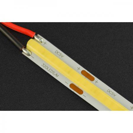 디바이스마트,LED/LCD > LED 인테리어조명 > 플렉서블 LED,DFROBOT,LED Flexible Strip Light (White) [FIT0709],작동 전압: 5V / 정격 전력: 6W / LED 수: 160 / 빔 각도: 120° / 길이: 50CM / 20개의 스트립 세그먼트로 절단 가능 / 각 세그먼트의 길이: 2.5cm