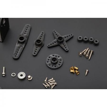 디바이스마트,기계/제어/로봇/모터 > 모터류 > 서보모터 > 아날로그 서보모터,DFROBOT,Gravity: DF05BB Tilt/Pan Kit (5kg) [FIT0045],작동 전압: 4.8-6V / 작동 전류: 0.1-0.8A / 토크: 4.8kg-cm @ 4.8V ; 5.5kg-cm @6V  /  작동 온도: 0℃~55℃ /  크기: 41x20x38mm(1.6x0.8x1.5인치)