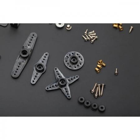 디바이스마트,기계/제어/로봇/모터 > 모터류 > 서보모터 > 아날로그 서보모터,DFROBOT,Gravity: DF05BB Tilt/Pan Kit (5kg) [FIT0045],작동 전압: 4.8-6V / 작동 전류: 0.1-0.8A / 토크: 4.8kg-cm @ 4.8V ; 5.5kg-cm @6V  /  작동 온도: 0℃~55℃ /  크기: 41x20x38mm(1.6x0.8x1.5인치)