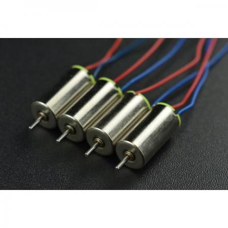 디바이스마트,기계/제어/로봇/모터 > 모터류 > DC모터 > 마이크로DC모터,DFROBOT,4PCS Coreless Micro Motor (6*12mm) [FIT0791],정격 전압: 3.7V / 정격 전류: 45mA / 속도: 50000rpm / 모터 길이: 12mm/0.47"/ 모터 직경: 6mm/0.24"/샤프트 직경: 0.8mm/0.031" / 샤프트 길이: 4mm/0.16"