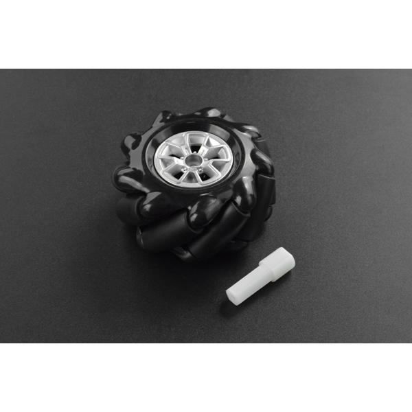 Black Mecanum Wheel with Motor Shaft Coupling (60mm) - Right [FIT0766]
