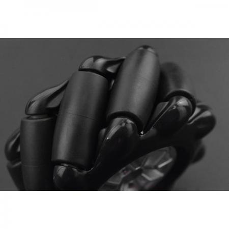 디바이스마트,기계/제어/로봇/모터 > 로봇부품 > 바퀴/휠 > 메카넘 휠,DFROBOT,Black Mecanum Wheel with Motor Shaft Coupling (60mm) - Left [FIT0765],바퀴 직경: 60mm / 휠 두께: 30.62mm / 롤러 수: 9 / 각도: 45° / 적재 능력: 15kg