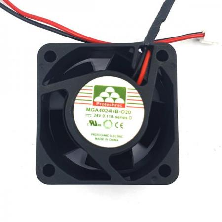 디바이스마트,기계/제어/로봇/모터 > 모터류 > 팬모터 > Sleeve 베어링 타입 팬모터,SMG,4020 24V 팬모터 7200RPM MGA4024HB-O20 [SZH-FMT002],Rated Voltage : DC 24V / Speed : 7200 RPM / Current : 0.11A / Noise : 31.3 dB / Size : 40mm X 40mm X 20mm