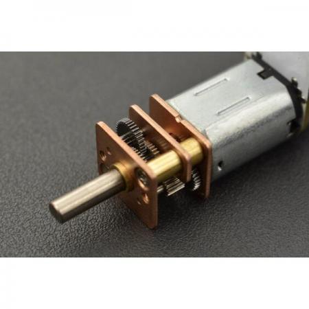 디바이스마트,기계/제어/로봇/모터 > 모터류 > DC모터 > 마이크로DC모터,DFROBOT,Micro Metal Geared motor w/Encoder - 6V 155RPM 100:1 [FIT0483],정격 전압: 6.0V / 모터 속도: 15000RPM / 기어 감속비: 100:1 / 감속기 길이: 9.0mm / 무부하 속도: 155rpm@6v / 정격 속도: 90rpm@6V / 홀 피드백 해상도: 1400