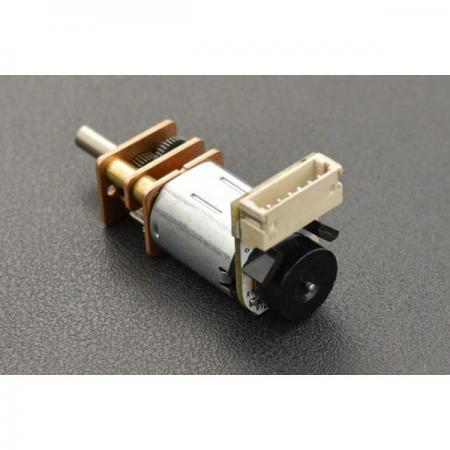 디바이스마트,기계/제어/로봇/모터 > 모터류 > DC모터 > 마이크로DC모터,DFROBOT,Micro Metal Geared motor w/Encoder - 6V 155RPM 100:1 [FIT0483],정격 전압: 6.0V / 모터 속도: 15000RPM / 기어 감속비: 100:1 / 감속기 길이: 9.0mm / 무부하 속도: 155rpm@6v / 정격 속도: 90rpm@6V / 홀 피드백 해상도: 1400