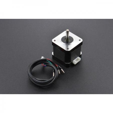 디바이스마트,기계/제어/로봇/모터 > 모터류 > 스텝모터,DFROBOT,Hybrid Stepper Motor for 3D Printer (3.5kg) [FIT0278],정격 전압 : 3.4V / 전류 : 1.7A/PHASE / 온도 상승: 최대 80°C(정격 전류, 2상 켜짐) / 주변 온도: -20°C~+50°C  / 수명: 6000시간 / 케이블 길이: 50cm / 무게: 270g