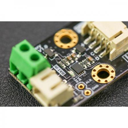 디바이스마트,MCU보드/전자키트 > 전원/신호/저장/응용 > 충전/배터리/전원,DFROBOT,Gravity: I2C 3.7V Li Battery Fuel Gauge [DFR0563],입력 전압(VCC): 3.3V~6.0V / 배터리 입력 전압(BAT IN): 2.5V~4.2V / 작동 전류: 50uA / 인터페이스: Gravity I2C(논리 레벨: 0-3.3V)