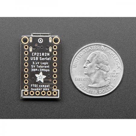 디바이스마트,MCU보드/전자키트 > 통신/네트워크 > USB관련,Adafruit,Adafruit CP2102N Friend - USB to Serial Converter [ada-5335],usb 직렬 변환기 / CP2104N / 최대 3Mbps / USB C / RX/TX LED / 크기 : 30 x 18 x 5 mm